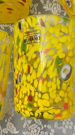 Bicchieri in vetro di Murano