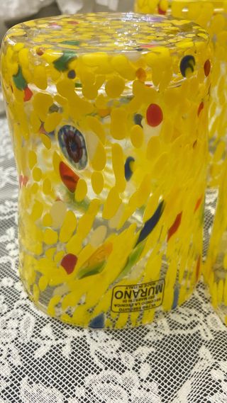 Bicchieri in vetro di Murano