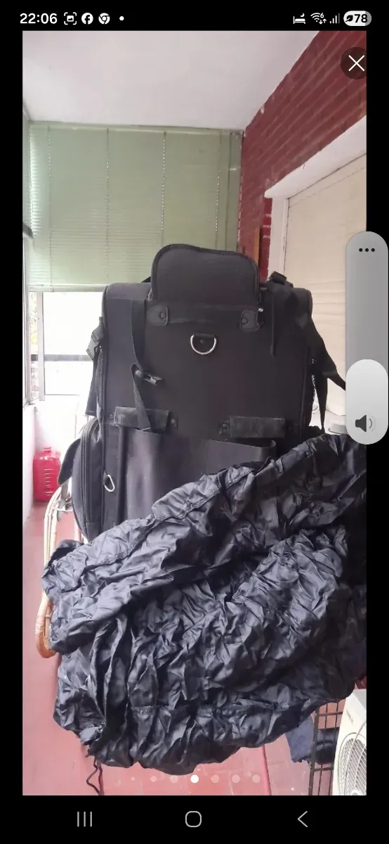 Maleta para moto negra