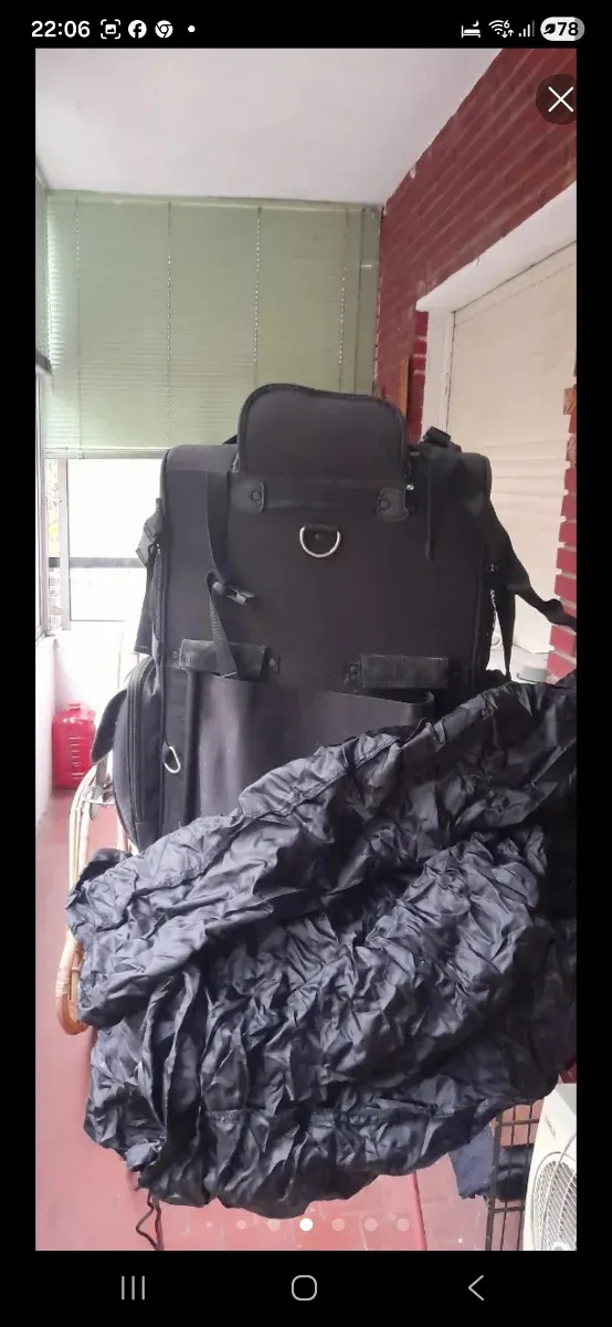 Maleta para moto negra