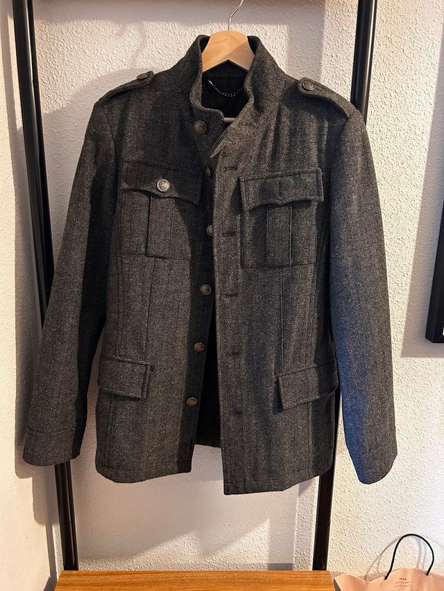 Abrigo de caballero gris