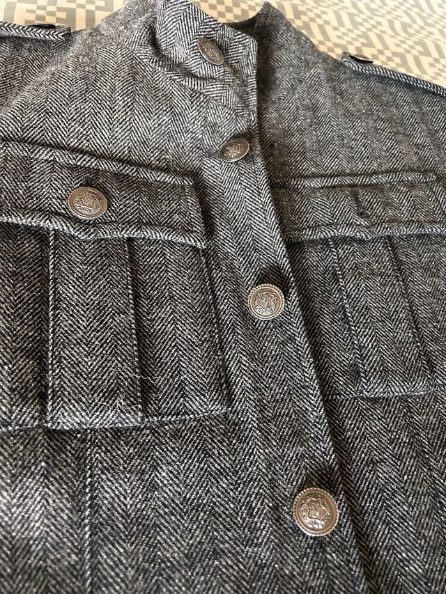 Abrigo de caballero gris