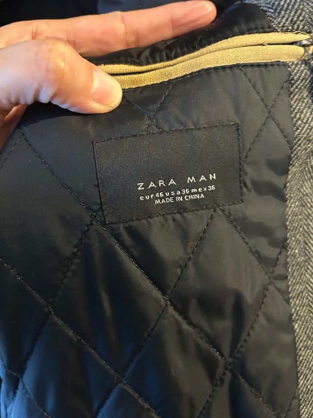 Abrigo de caballero gris