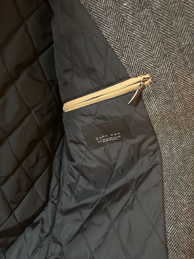 Abrigo de caballero gris