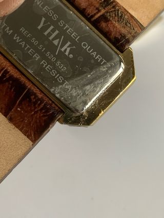 Orologio YHAK Rettangolare Oro Marrone