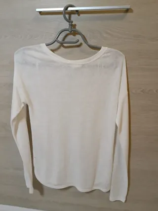 Camiseta blanca manga larga