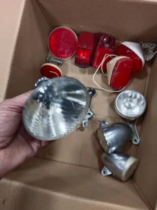 Lote 6 faros y 6 pilotos bici