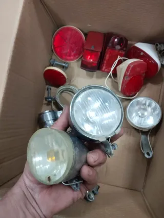 Lote 6 faros y 6 pilotos bici