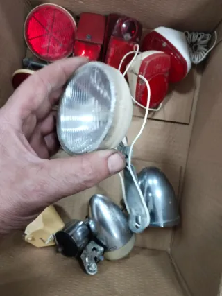 Lote 6 faros y 6 pilotos bici