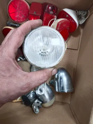 Lote 6 faros y 6 pilotos bici