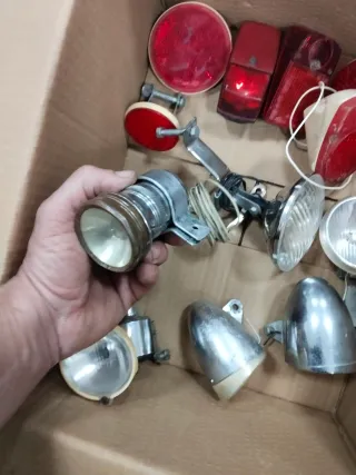 Lote 6 faros y 6 pilotos bici