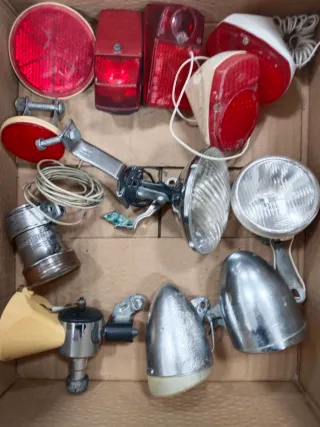 Lote 6 faros y 6 pilotos bici