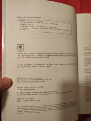 El problema comarcal de Catalunya