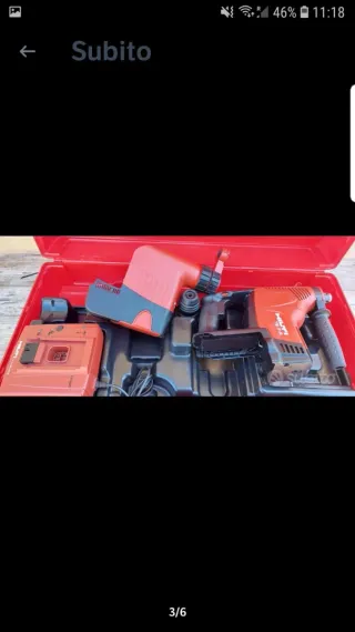 Tassellatore Hilti TE7 con aspirapolvere