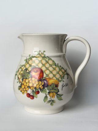 Brocca Facciolini Ceramica Vintage Frutta