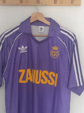 Camiseta Retro Real Madrid Zanussi.Talla XL