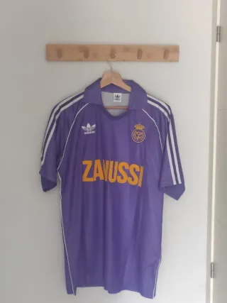 Camiseta Retro Real Madrid Zanussi.Talla XL