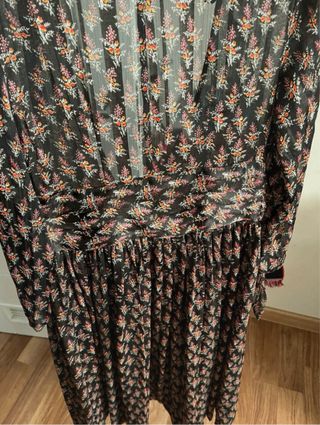 Vestido estampado flores Zara