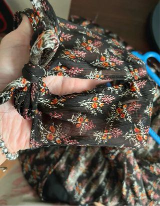 Vestido estampado flores Zara