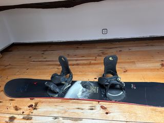 Tabla Snowboard con Fijaciones