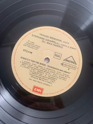 Vinilo Yehudi Menuhin y Grapelli