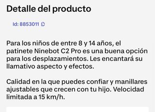 Patinete Eléctrico Segway Ninebot C2 Pro