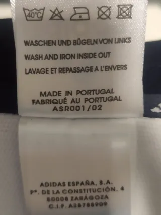 Camiseta retro Real Madrid Luis Figo. Talla XL