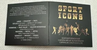 Moneda Oro Camiseta Alemania Sport Icons