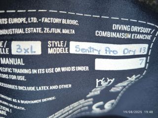 Traje de buceo BARE sentry pro dry 2xxl