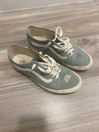 Zapatillas Vans Azul y Blanco