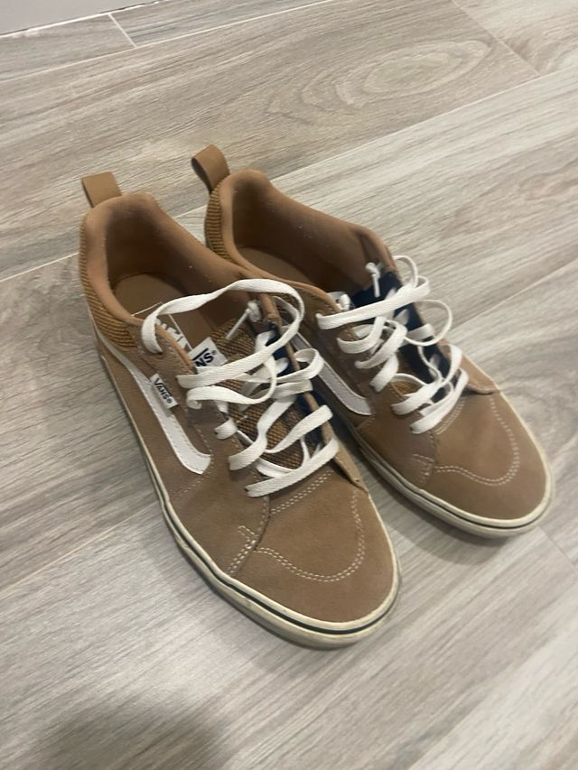 Zapatillas Vans Marrones y Blancas