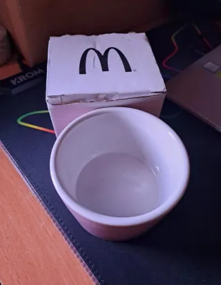 Taça de gelado de porcelana