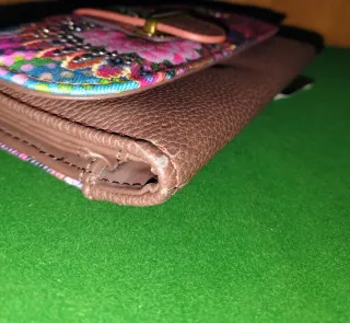 Billetero Monedero Desigual grande polipiel estamp