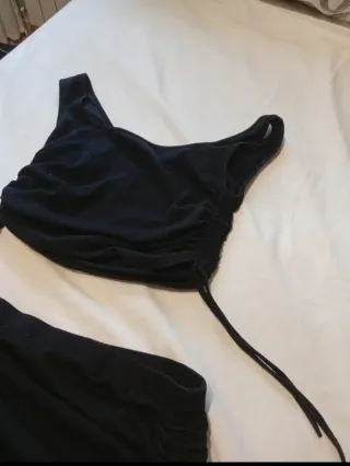 Conjunto falda y top negro