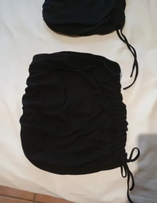 Conjunto falda y top negro