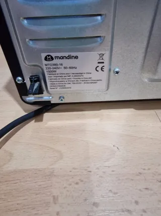 Horno de sobremesa Mandine