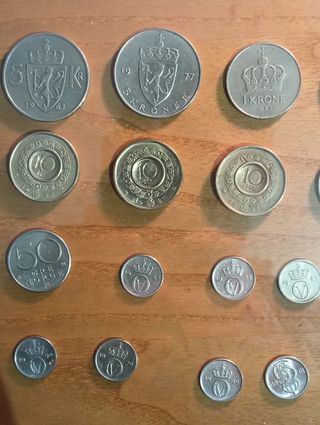 Lotto 18 monete Norvegesi rare