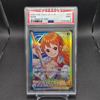 Nami OP11-041 PSA 9 A Fist of divine speed