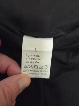 Pack 2 Leggings Negros Talla L