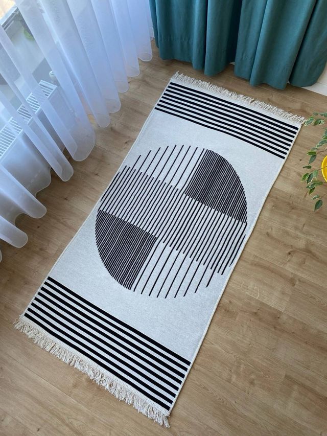 Tappeto in Cotone Design Geometrico 120x180