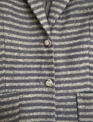 Chaqueta Pull&Bear rayas azul marino y gris