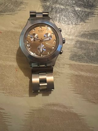 Reloj Swatch Irony Diaphane Unisex Dorado/Plateado