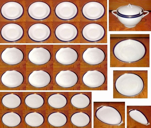 SERVIZIO PIATTI in PORCELLANA, DI BOHEME, ANNI '40