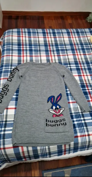 Jersey largo Bugs Bunny gris