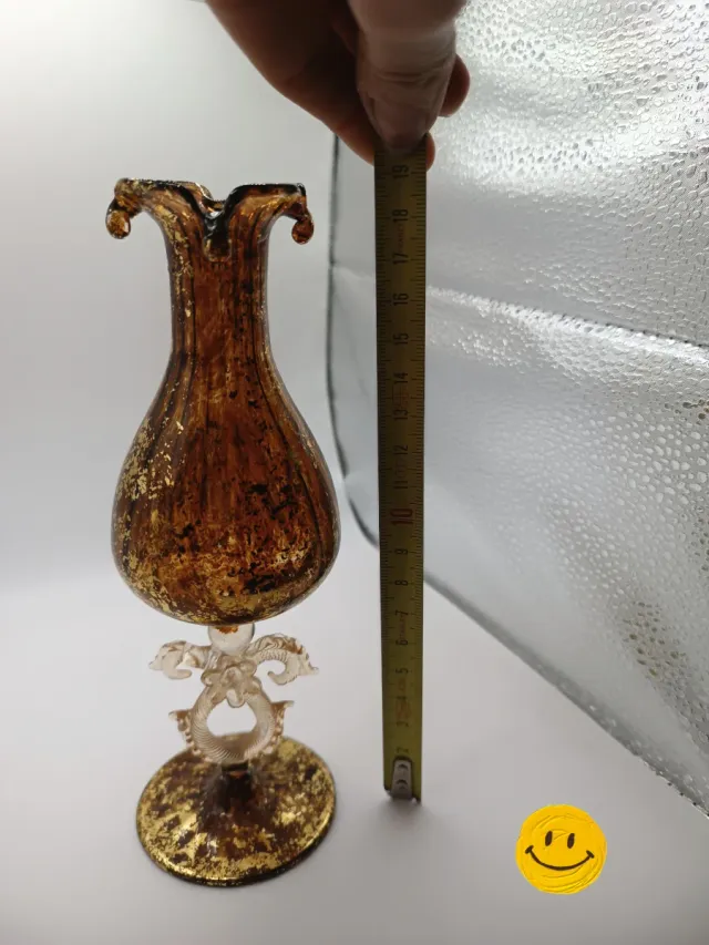 Vasetto Murano dorato