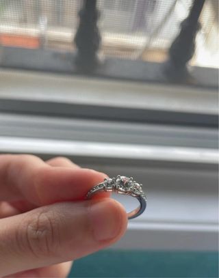 Anillo Plata Swarovski Nuevo