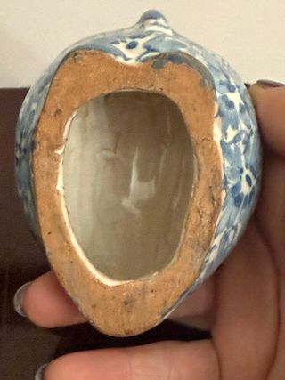 Statuina gufo ceramica Caltagirone