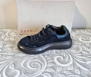 Scarpe donna Giove tg.36 glitter blu nuove