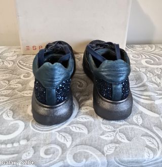 Scarpe donna Giove tg.36 glitter blu nuove