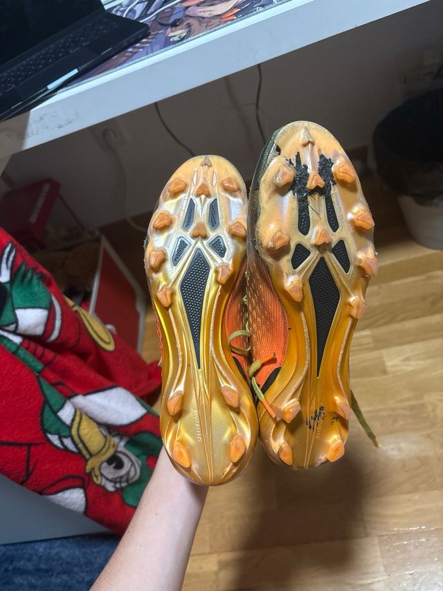 Botas de fútbol Adidas Naranja/Amarillo